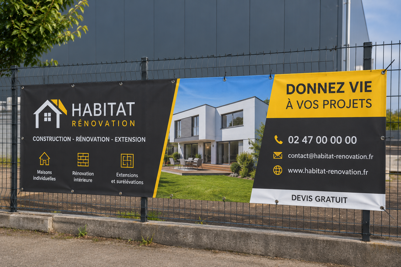 Impression bâche sur mesure