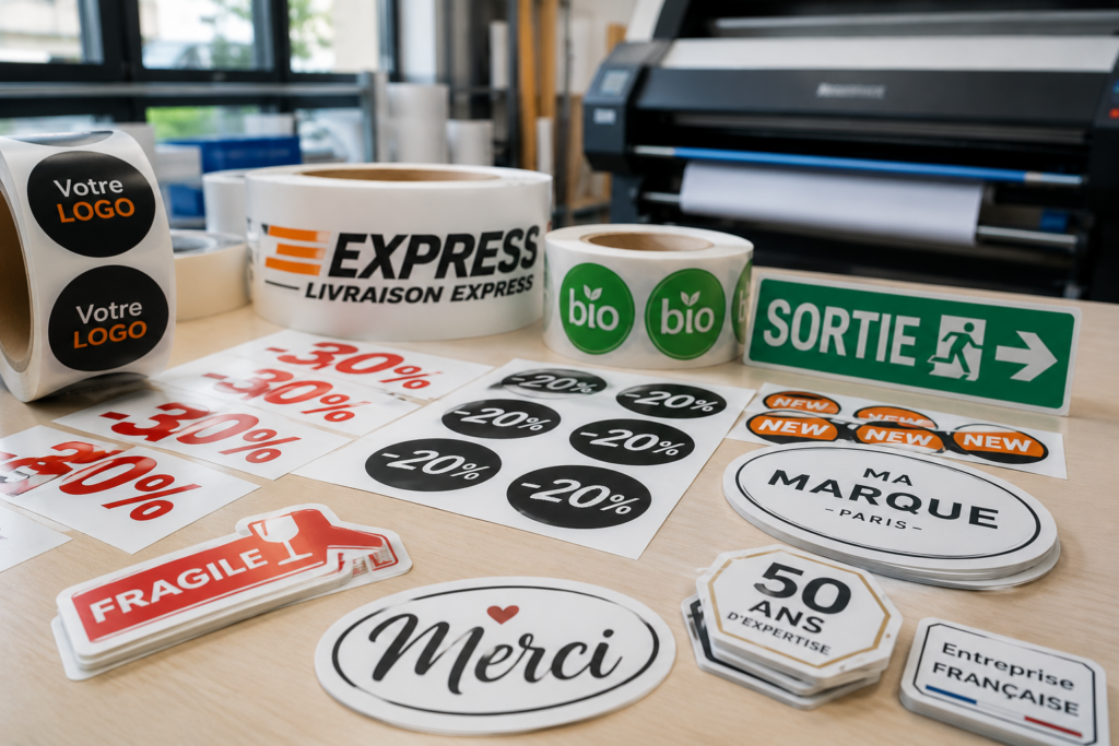 Impression adhésif sur mesure